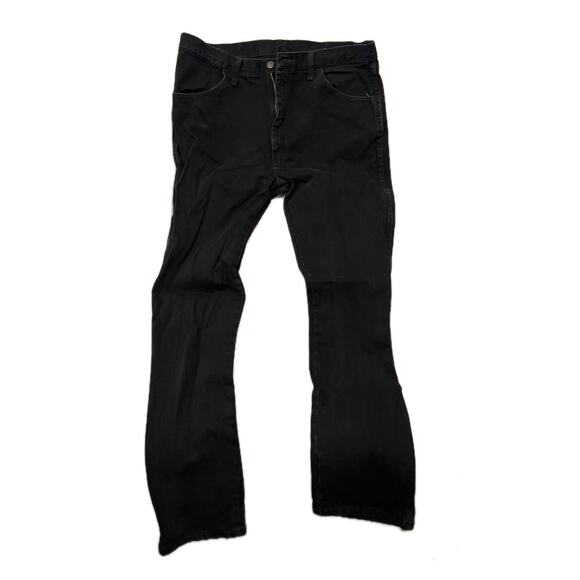Rustler Black Straight Leg Jeans Mens 36x34 - Picture 1 of 3